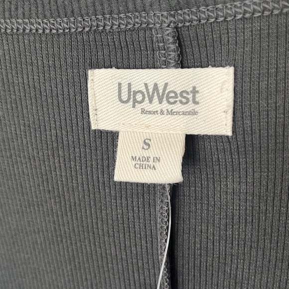 NWT UpWest Cozy Rib Midi Tank Dress in Soot -charcoal Gray Sz small - Picture 6 of 8